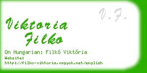 viktoria filko business card